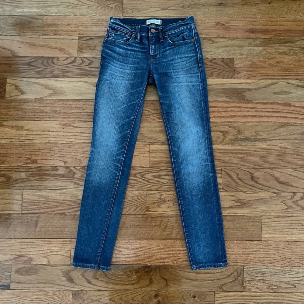 Madewell Jeans Womens 24 Blue Skinny Skinny Edmonton Wash Denim Pant E0267